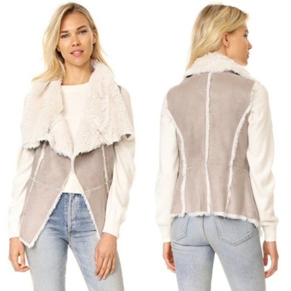 cupcakes & cashmere Jackets & Blazers - Cupcakes and Cashmere Faux Sherpa Vest